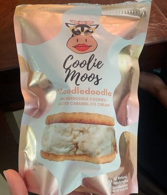 Moodledoodle Snickerdoodle Cookies + Salted Caramel Ice Cream Handcrafted Sandwiches, Moodledoodle