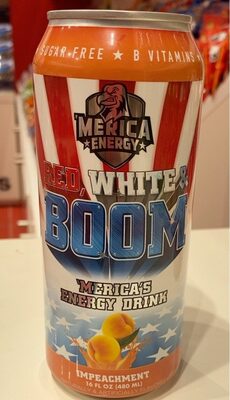 Impeachment Flavored Red, White & Boom 'Merica's Energy Drink, Impeachment