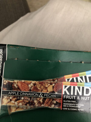 Apple Cinnamon & Pecan Fruit & Nut Bars, Apple Cinnamon & Pecan