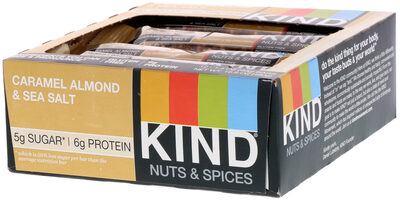 Caramel Almond & Sea Salt Bars, Caramel Almond & Sea Salt
