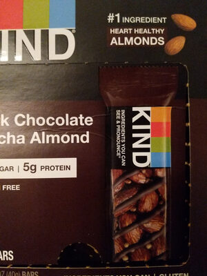 Dark Chocolate Mocha Almond Nuts & Spices Bars, Dark Chocolate Mocha Almond