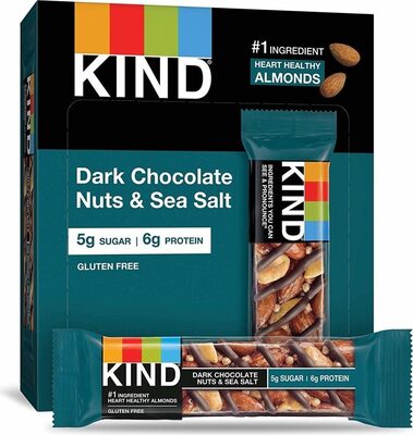 Dark Chocolate Nuts & Sea Salt Bars, Dark Chocolate Nuts & Sea Salt