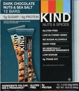 Dark Chocolate Nuts & Sea Salt Bars, Dark Chocolate; Nuts; Sea Salt