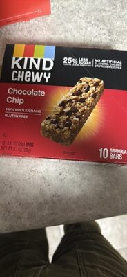 Chewy Chocolate Chip Granola Bars, Chocolate Chip