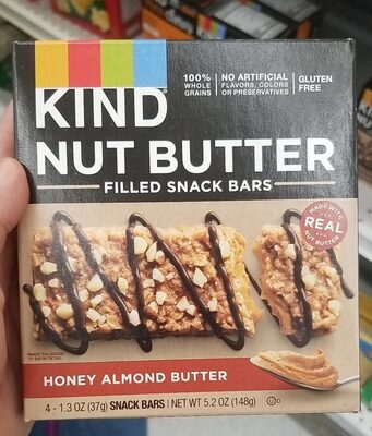 Nut Butter Honey Almond Butter Filled Snack Bars, Honey Almond Butter