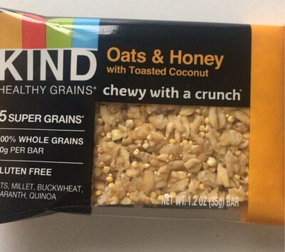 Oats & Honey With Toasted Coconut Healthy Grains Granola Bars, Oats & Honey With Toasted Coconut