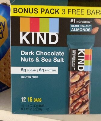 Nuts And Sea Salt Dark Chocolate Bars, Nuts; Sea Salt