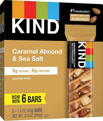Caramel Almond & Sea Salt Bars, Caramel Almond & Sea Salt