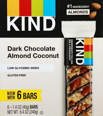 Dark Chocolate Almond Coconut Bars, Dark Chocolate Almond Coconut