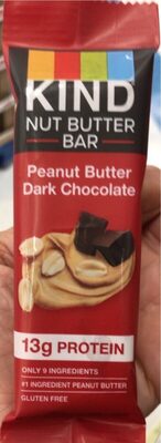 Peanut Butter Dark Chocolate Nut Butter Bar, Peanut Butter; Dark Chocolate