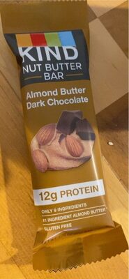 Almond Butter Dark Chocolate Nut Butter Bar, Almond Butter; Dark Chocolate