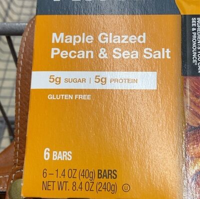 Maple Glazed Pecan & Sea Salt Bars, Maple Glazed Pecan & Sea Salt