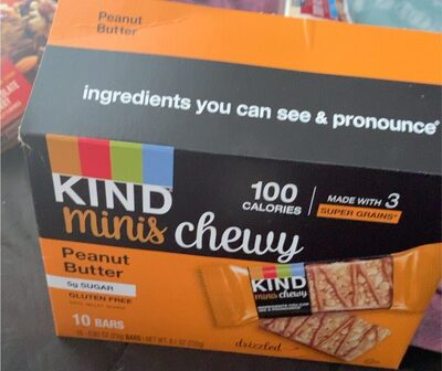 Peanut Butter Chewy Minis Bars, Peanut Butter