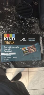 Dark Chocolate Nuts & Sea Salt Minis Bars, Dark Chocolate Nuts & Sea Salt