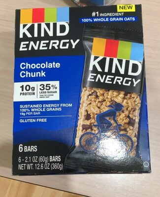 Chocolate Chunk Energy Bars, Chocolate Chunk