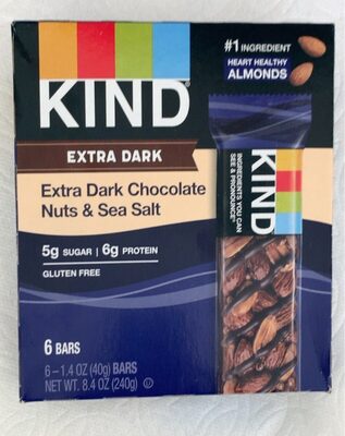 Extra Dark Chocolate Nuts & Sea Salt Heroes Bars, Extra Dark Chocolate Nuts & Sea Salt