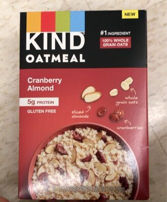 Cranberry Almond Oatmeal, Cranberry Almond