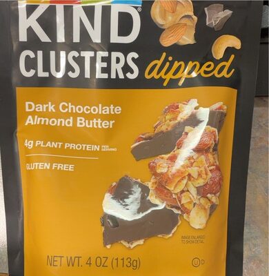 Dark Chocolate Almond Butter Dipped Cluster, Dark Chocolate Almond Butter