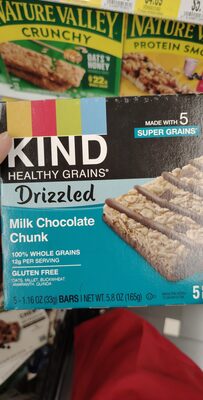 Drizzled Milk Chocolate Chunk Granola Bars, Milk Chocolate