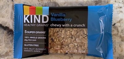 Vanilla Blueberry Healthy Grains Granola Bars, Vanilla Blueberry