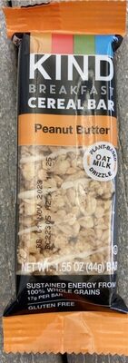 Peanut Butter Breakfast Cereal Bar, Peanut Butter