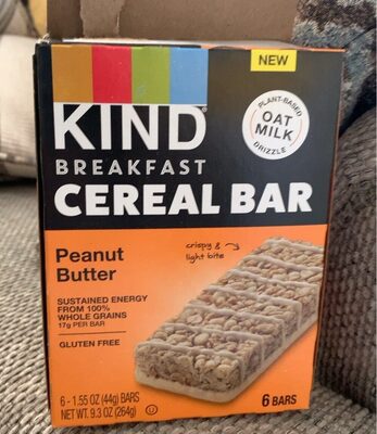 Peanut Butter Breakfast Cereal Bars, Peanut Butter
