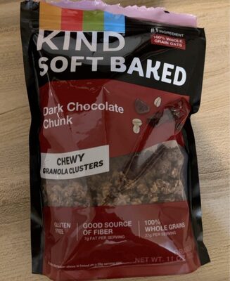 Dark Chocolate Chunk Soft Baked Chewy Granola Clusters, Dark Chocolate Chunk