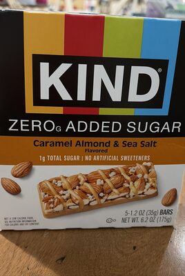 Zero Caramel Almond & Sea Salt Flavored Bars, Almond