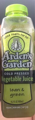 Lean & Green Cold Pressed Vegetable Juice, Lean & Green