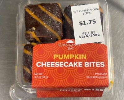 Pumpkin Dipped Cheesecake Bites, Pumpkin