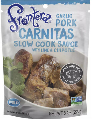 Mild Garlic Pork Carnitas Slow Cook Sauce With Lime & Chipotle, Mild, With Lime & Chipotle