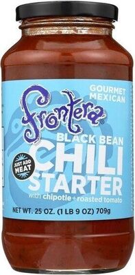 Mild Black Bean Chili Starter With Chipotle & Roasted Tomato, Mild Black Bean With Chipotle & Roasted Tomato