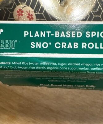 Spicy Plant-Based Sno' Crab Roll, Spicy