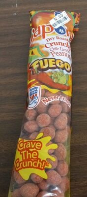 Fuego Dry Roasted Crunchy Chile Limon Peanuts, Fuego