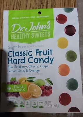 Blue Raspberry Cherry Grape Lemon Lime & Orange Flavored Sugar Free Classic Fruit Hard Candy, Blue Raspberry Cherry Grape Lemon Lime & Orange