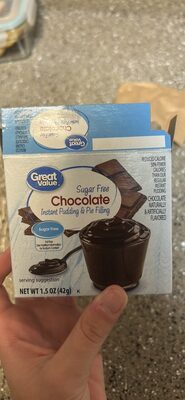 Chocolate Flavored Sugar Free Instant Pudding & Pie Filling, Chocolate
