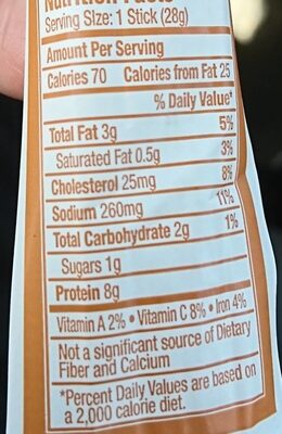 Honey Mustard Turkey Stick, Honey; Mustard