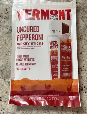 Uncured Pepperoni Turkey Sticks, Uncured Pepperoni