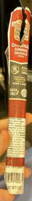 Original Summer Sausage Stick Snacks, Original