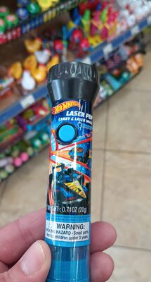 Blue Raspberry Laser Pop Candy & Laser Image, Blue Raspberry