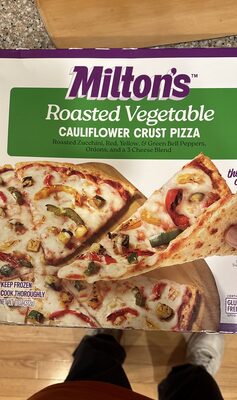 Roasted Vegetable Roasted Zucchini, Red, Yellow & Green Bell Peppers, Onions And A 3 Cheese Blend Thin & Crispy Cauliflower Crust Pizza, Roasted Vegetable