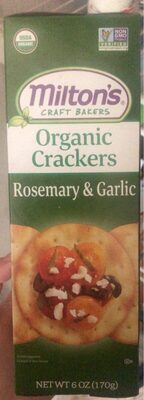 Rosemary & Garlic Organic Crackers, Rosemary & Garlic