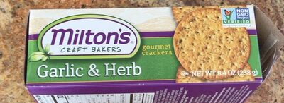 Garlic & Herb Baked Crackers, Garlic & Herb