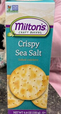 Crispy Sea Salt Baked Crackers, Crispy Sea Salt