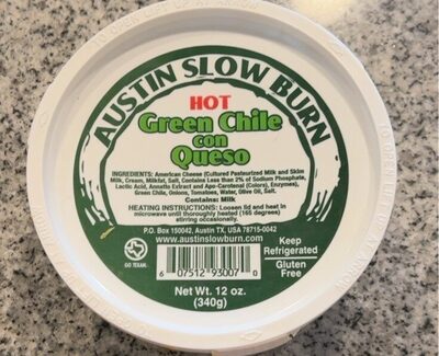 Hot Green Chile Con Queso, Hot