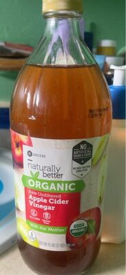 Apple Cider Organic Raw Unfiltered Vinegar, Apple Cider