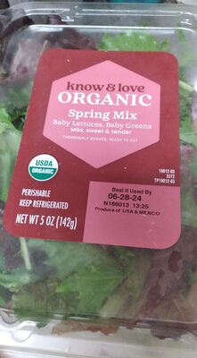 Baby Lettuces, Baby Greens Mild, Sweet & Tender Organic Spring Mix