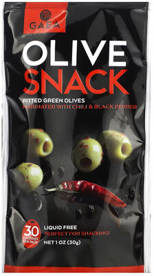 Pitted Green Olives Snack