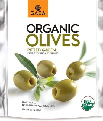 Organic Olives Pitted Green