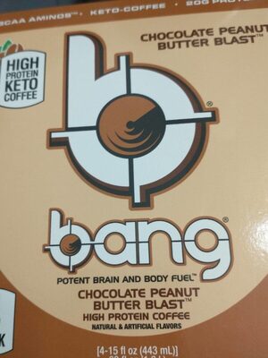 Chocolate Peanut Butter Blast High Protein Keto-Coffee, Chocolate Peanut Butter Blast